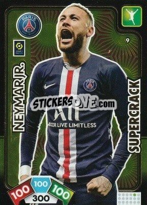 Sticker Neymar Jr - Foot 2020-2021. Adrenalyn Xl n. 9 - Panini