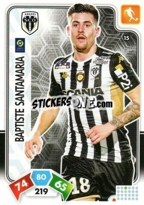 Sticker Baptiste Santamaria - Foot 2020-2021. Adrenalyn Xl n. 15 - Panini