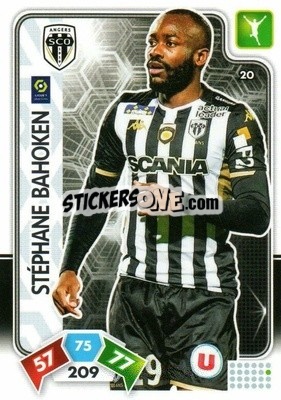 Sticker Stéphane Bahoken - Foot 2020-2021. Adrenalyn Xl - Panini