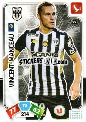 Sticker Vincent Manceau - Foot 2020-2021. Adrenalyn Xl n. 22 - Panini