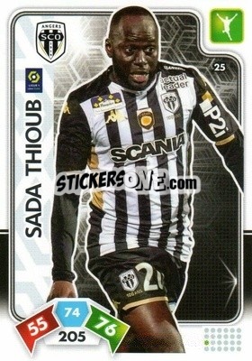 Sticker Sada Thioub - Foot 2020-2021. Adrenalyn Xl n. 25 - Panini
