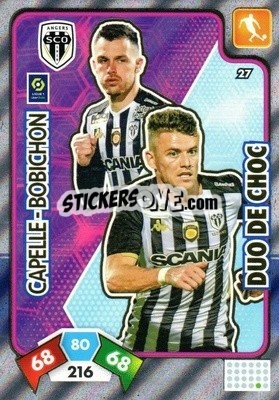 Sticker Pierrick Capelle / Antonin Bobichon - Foot 2020-2021. Adrenalyn Xl n. 27 - Panini