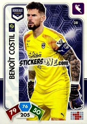Sticker Benoît Costil - Foot 2020-2021. Adrenalyn Xl n. 28 - Panini