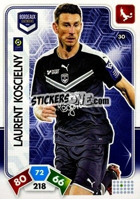 Sticker Laurent Koscielny - Foot 2020-2021. Adrenalyn Xl n. 30 - Panini
