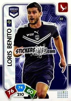 Sticker Loris Benito - Foot 2020-2021. Adrenalyn Xl - Panini