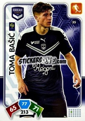 Sticker Toma Bašic - Foot 2020-2021. Adrenalyn Xl n. 35 - Panini