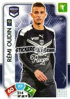 Sticker Rémi Oudin - Foot 2020-2021. Adrenalyn Xl n. 37 - Panini