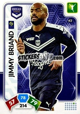 Sticker Jimmy Briand - Foot 2020-2021. Adrenalyn Xl n. 42 - Panini