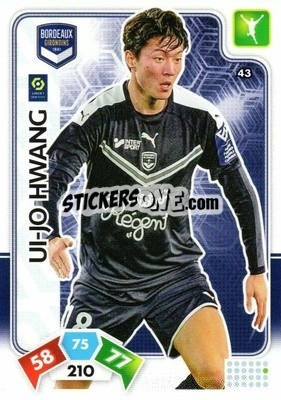 Sticker Ui-Jo Hwang - Foot 2020-2021. Adrenalyn Xl n. 43 - Panini