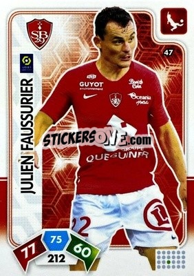 Figurina Julien Faussurier - Foot 2020-2021. Adrenalyn Xl n. 47 - Panini