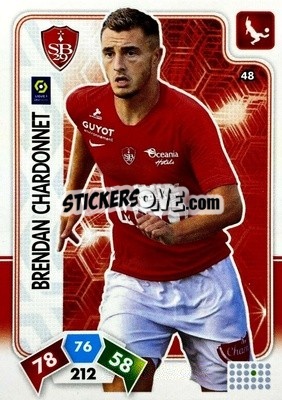 Sticker Brendan Chardonnet - Foot 2020-2021. Adrenalyn Xl n. 48 - Panini