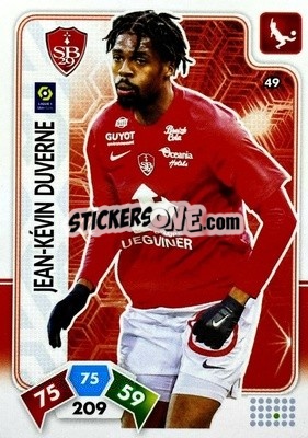 Sticker Jean-Kévin Duverne - Foot 2020-2021. Adrenalyn Xl n. 49 - Panini