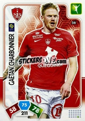 Sticker Gaëtan Charbonnier - Foot 2020-2021. Adrenalyn Xl n. 56 - Panini