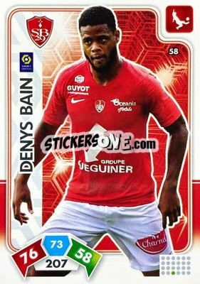 Sticker Denys Bain - Foot 2020-2021. Adrenalyn Xl n. 58 - Panini