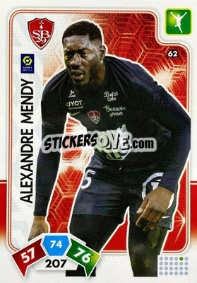 Sticker Alexandre Mendy - Foot 2020-2021. Adrenalyn Xl n. 62 - Panini
