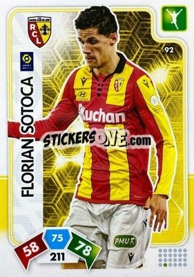 Sticker Florian Sotoca - Foot 2020-2021. Adrenalyn Xl n. 92 - Panini