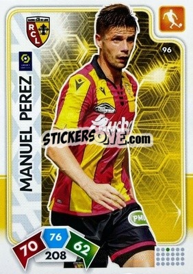 Sticker Manuel Pérez - Foot 2020-2021. Adrenalyn Xl n. 96 - Panini