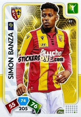Sticker Simon Banza - Foot 2020-2021. Adrenalyn Xl n. 97 - Panini