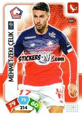 Sticker Mehmet Zeki Çelik - Foot 2020-2021. Adrenalyn Xl n. 101 - Panini