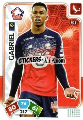 Sticker Gabriel - Foot 2020-2021. Adrenalyn Xl - Panini