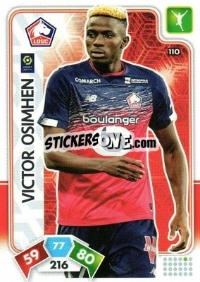 Sticker Víctor Osimhen - Foot 2020-2021. Adrenalyn Xl n. 110 - Panini