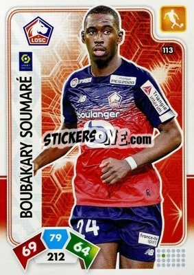 Sticker Boubakary Soumaré - Foot 2020-2021. Adrenalyn Xl n. 113 - Panini