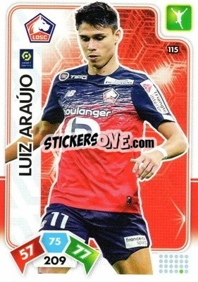 Sticker Luiz Araújo - Foot 2020-2021. Adrenalyn Xl n. 115 - Panini