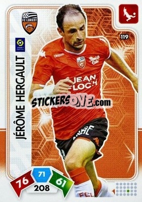 Sticker Jérôme Hergault - Foot 2020-2021. Adrenalyn Xl - Panini