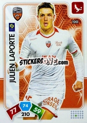 Figurina Julien Laporte - Foot 2020-2021. Adrenalyn Xl - Panini