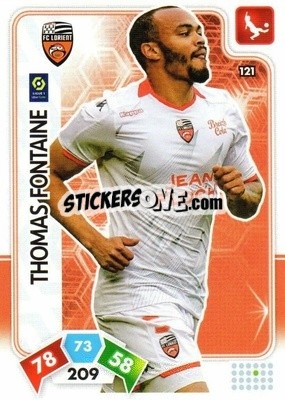 Sticker Thomas Fontaine - Foot 2020-2021. Adrenalyn Xl n. 121 - Panini