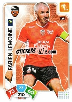 Sticker Fabien Lemoine - Foot 2020-2021. Adrenalyn Xl n. 124 - Panini