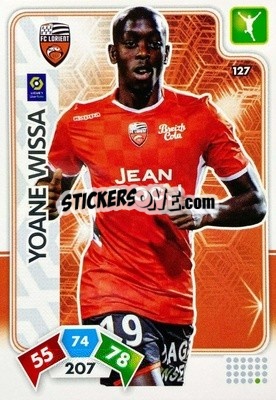 Sticker Yoane Wissa - Foot 2020-2021. Adrenalyn Xl n. 127 - Panini