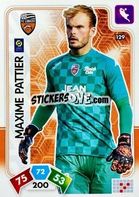 Cromo Maxime Pattier - Foot 2020-2021. Adrenalyn Xl - Panini