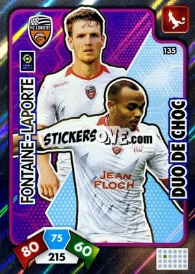 Sticker Thomas Fontaine / Julien Laporte - Foot 2020-2021. Adrenalyn Xl n. 135 - Panini