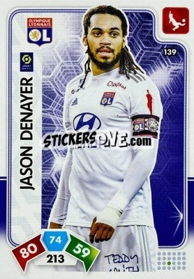 Sticker Jason Denayer - Foot 2020-2021. Adrenalyn Xl n. 139 - Panini