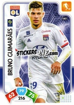 Sticker Bruno Guimarães - Foot 2020-2021. Adrenalyn Xl n. 141 - Panini