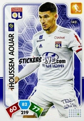 Sticker Houssem Aouar - Foot 2020-2021. Adrenalyn Xl n. 142 - Panini