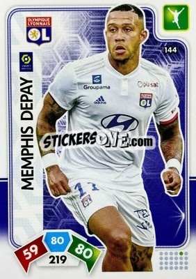 Sticker Memphis Depay - Foot 2020-2021. Adrenalyn Xl n. 144 - Panini