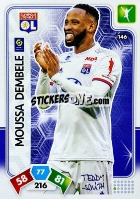 Sticker Moussa Dembélé - Foot 2020-2021. Adrenalyn Xl n. 146 - Panini