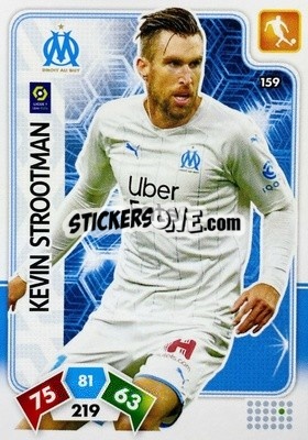 Sticker Kevin Strootman - Foot 2020-2021. Adrenalyn Xl n. 159 - Panini