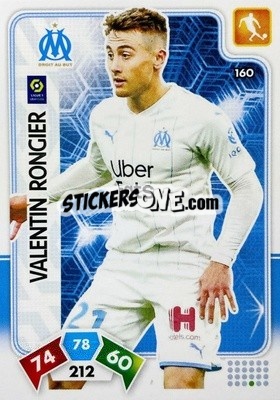 Sticker Valentin Rongier - Foot 2020-2021. Adrenalyn Xl n. 160 - Panini