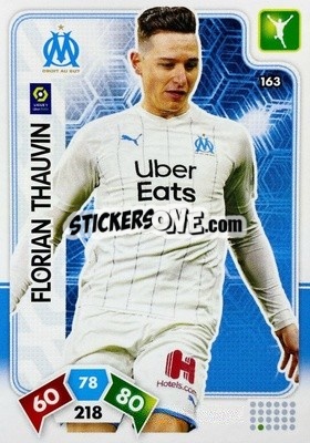 Sticker Florian Thauvin - Foot 2020-2021. Adrenalyn Xl - Panini