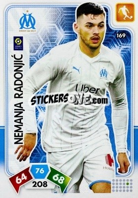 Sticker Nemanja Radonjic - Foot 2020-2021. Adrenalyn Xl n. 169 - Panini