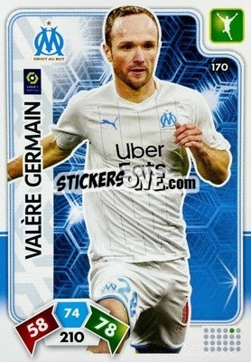 Cromo Valère Germain - Foot 2020-2021. Adrenalyn Xl n. 170 - Panini