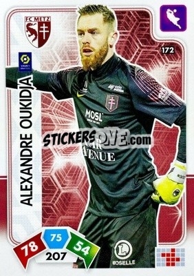Sticker Alexandre Oukidja - Foot 2020-2021. Adrenalyn Xl n. 172 - Panini