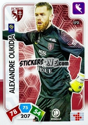 Sticker Alexandre Oukidja - Foot 2020-2021. Adrenalyn Xl - Panini