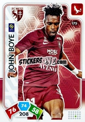 Sticker John Boye - Foot 2020-2021. Adrenalyn Xl n. 175 - Panini