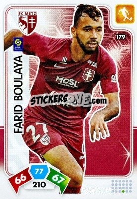 Figurina Farid Boulaya - Foot 2020-2021. Adrenalyn Xl - Panini