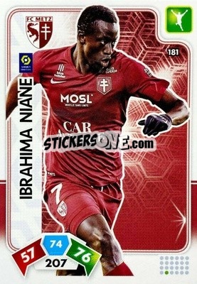 Sticker Ibrahima Niane - Foot 2020-2021. Adrenalyn Xl - Panini