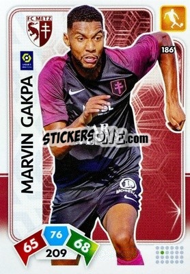 Sticker Marvin Gakpa - Foot 2020-2021. Adrenalyn Xl - Panini